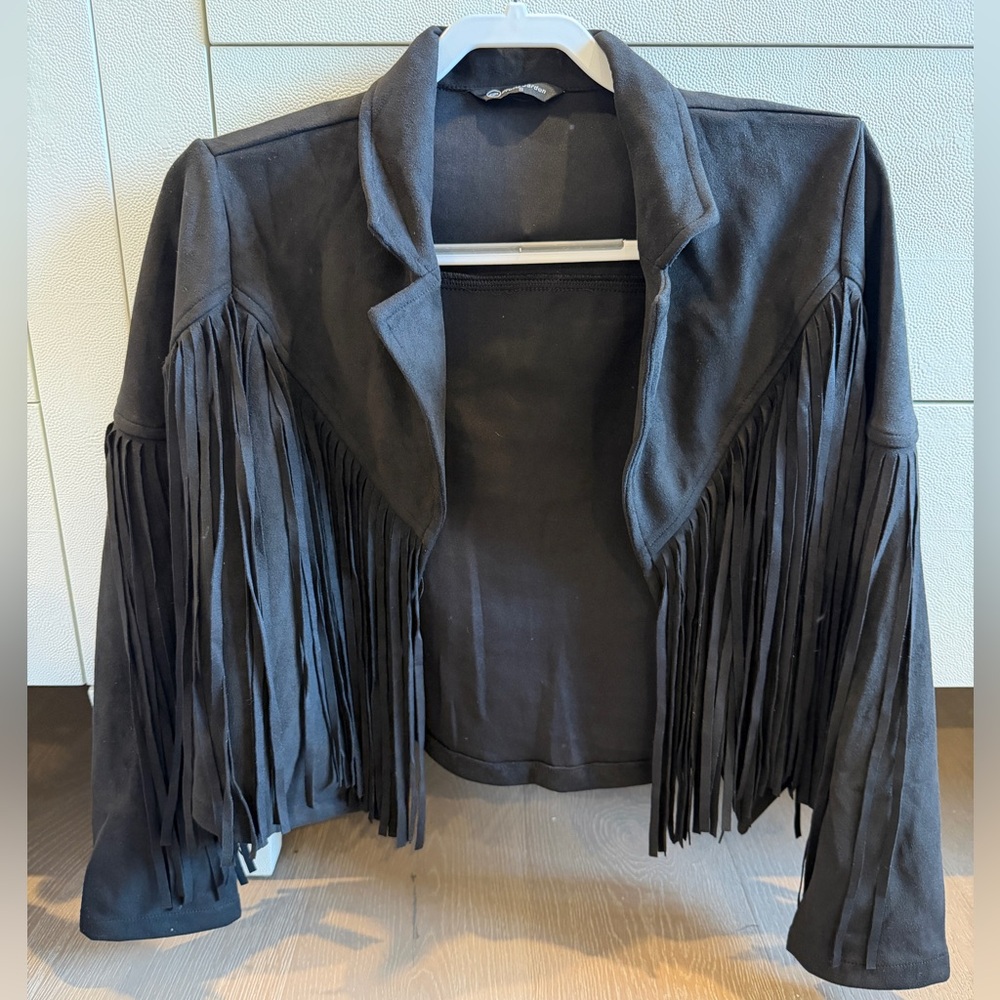 Black Fringe Jacket